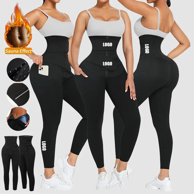 

New Arrival Women'S Shapers Abdominal High Compression Waist Trainer Corset Leggings Shapewear Seamless Yoga Pants Fitness