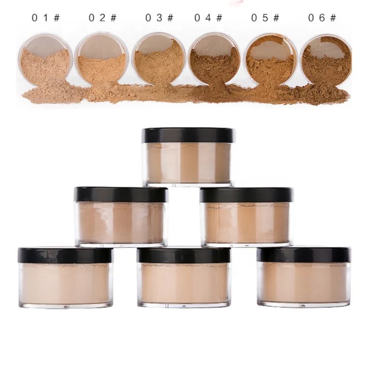 

Private Label No Logo Makeup 17 Colors Translucent Loose Setting Powder