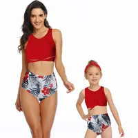 

Trendy mommy and me Kids Girl Swimswim Wear One Piece Swimsuit Plus Size