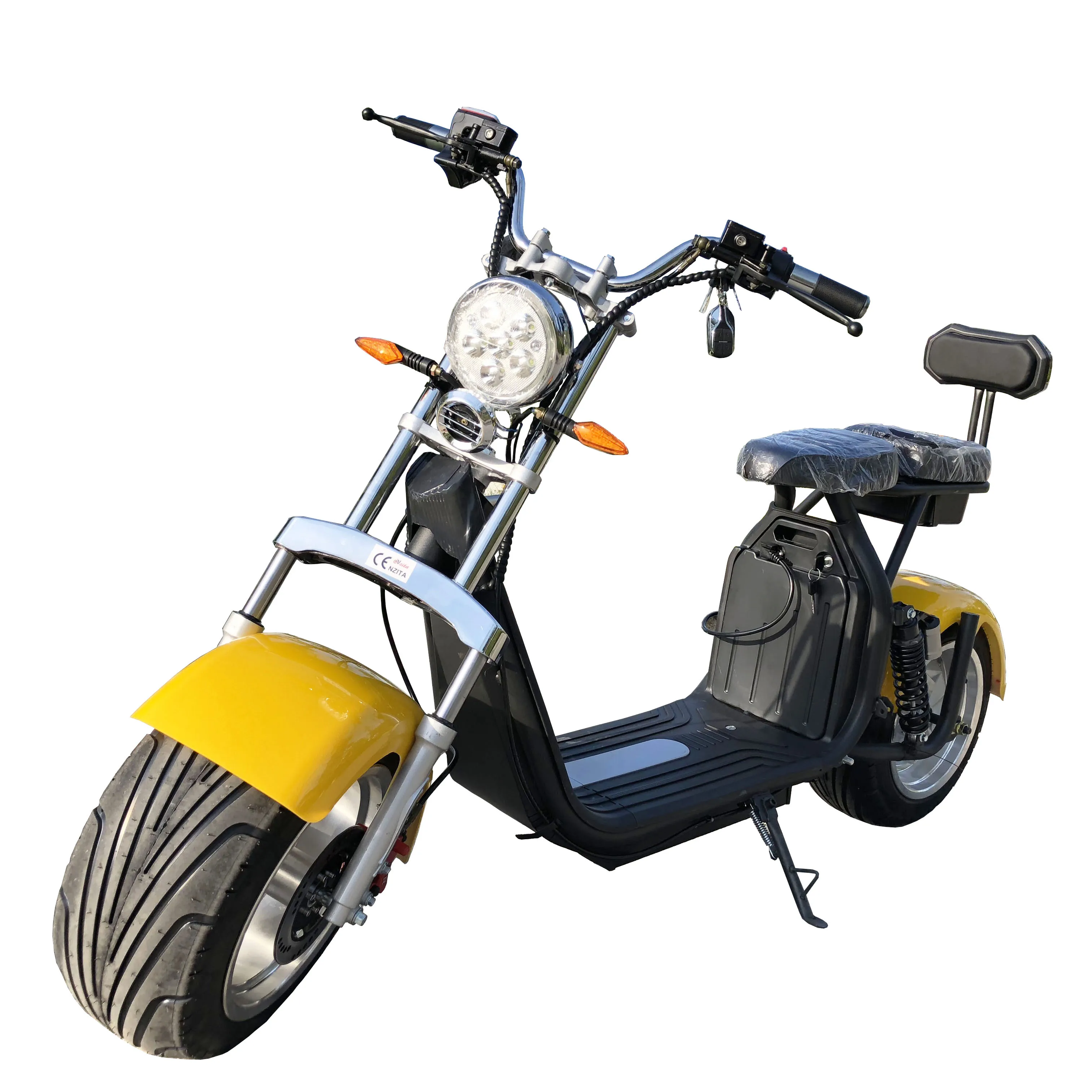 

door to door Factory Cheaper EU Homologation EEC/COC Citycoco 1500W with Double Lithium Battery 60V,20AH Electric Scooter Europe