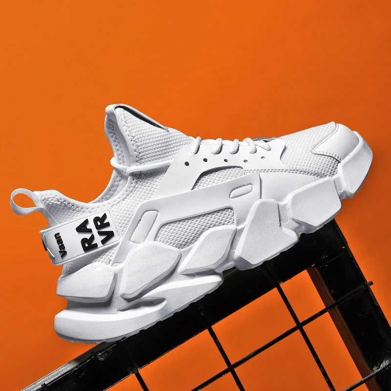 

2021 Fashion Sneakers Men White Shoes Size 46 Platform Trend Casual Comfortable Black Shoes Mens Chunky Sneaker Dropshipping, Black.white