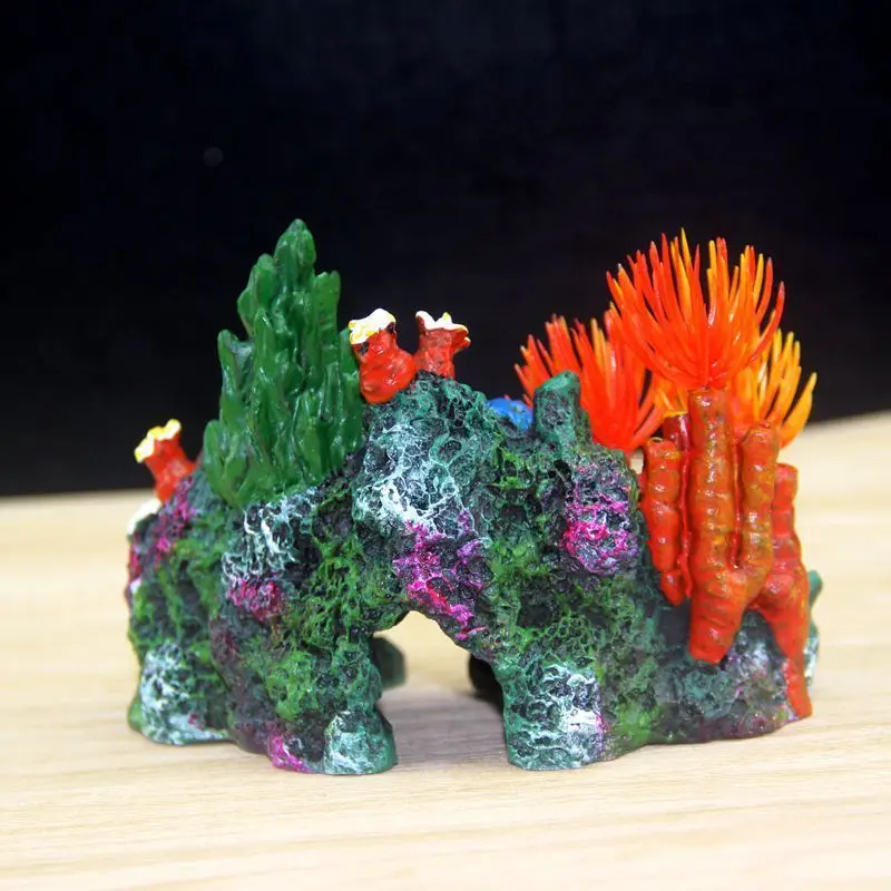 

2020 new artificial coral conch shell rockery fish tank aquarium landscaping fish tank accessories