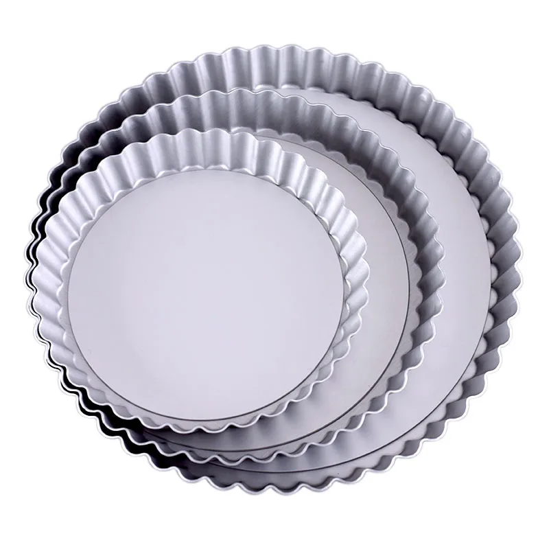 

Aluminium Alloy Round Tart Pan Quiche Pan With Removable Bottom, Pie Pan