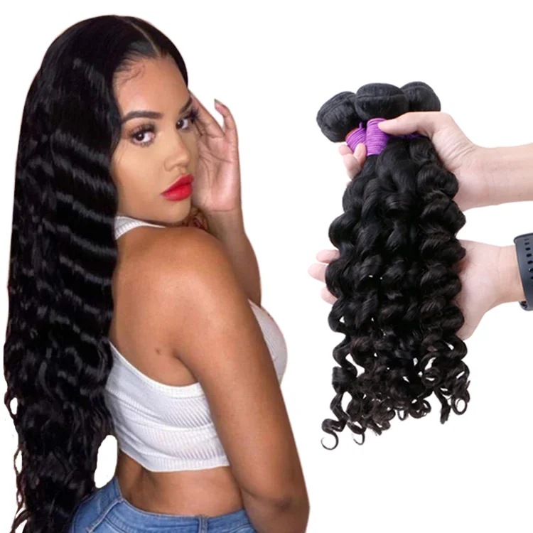 

FH high quality grade 12 brazilian hair bundles cuticle aligned virgin human hair bundles