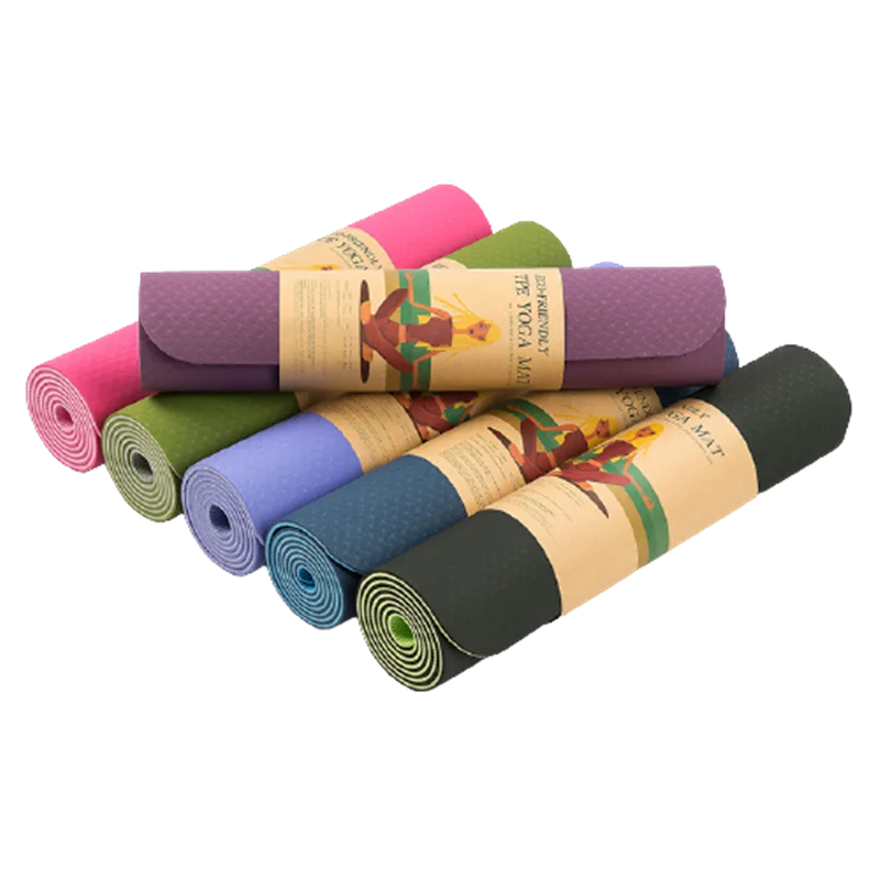 

Home Exercise Gym Workout Sports Non Slip Custom Eco Friendly Fitness Branded Yoga Mat, Multiple color available