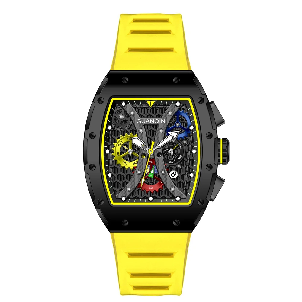 

Wholesale Price Skeleton Leather Watch Men Automatic Mechanical Watch for Gifts