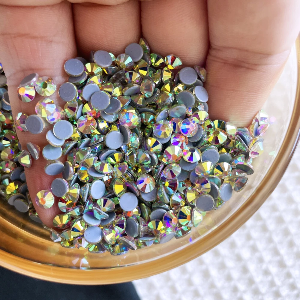 Yantuo Wholesale AB Rhinestones Multiple Colors SS16 SS20 Crystal Glass Strass Flat Back Hotfix for Garments & Shoes