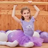 Hot sale factory wholesale price summer toddler motion purple ballet dress tutu dress