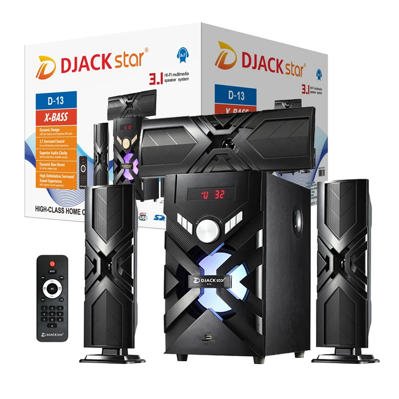 

DJACK Star D13 Speakers Audio System Sound Subwoofer 3.1 Speaker Karaoke Party Multimedia Speaker System