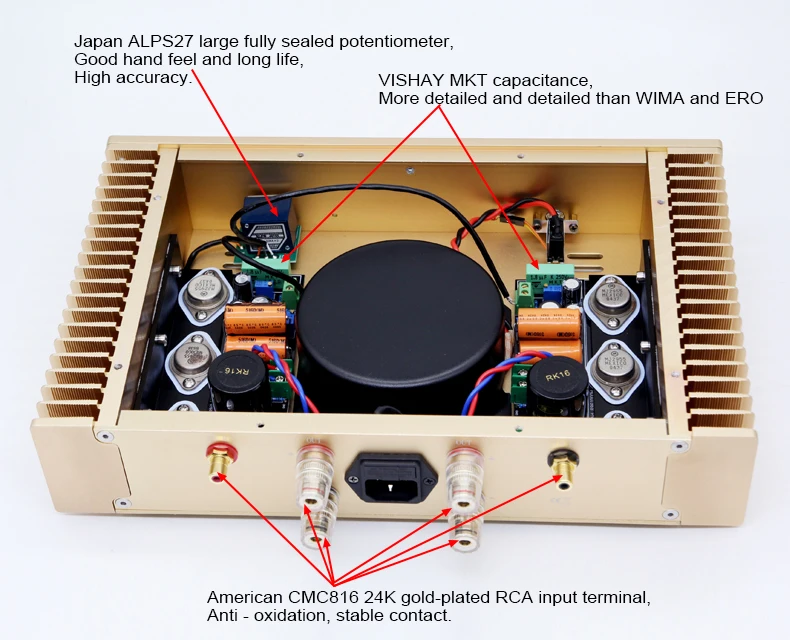 BRZHIFI stereo hifi amplifier hifi amplifier stereo audio power 1969 10W*2 Class A amplifier manufacture