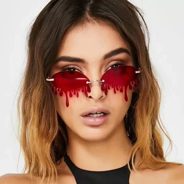 

DL Glasses DLL5330 Fashion Brand Designer women Rimless Cool tears shape frame sunglasses sun glasses 2021, Picture colors