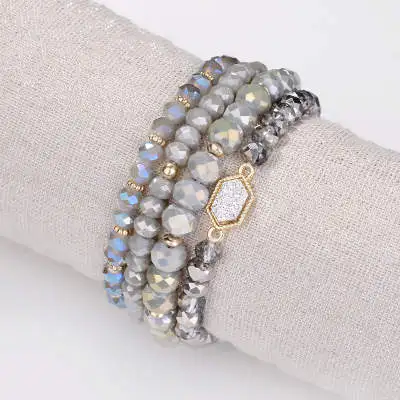 

Stocks Sell Lady Crystal Bracelet Elastic Size DIY Set Style Fashion Bohemia Jewelry Fast Delivery Time Natural Stone Bracelet