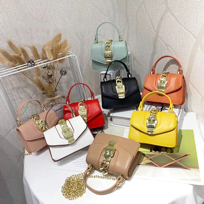 

2021 Small Trendy Purses and Bags Women Shoulder Mini Handbag with Handle Pu Leather Crossbody Toddler Handbags for Girls, Customizable