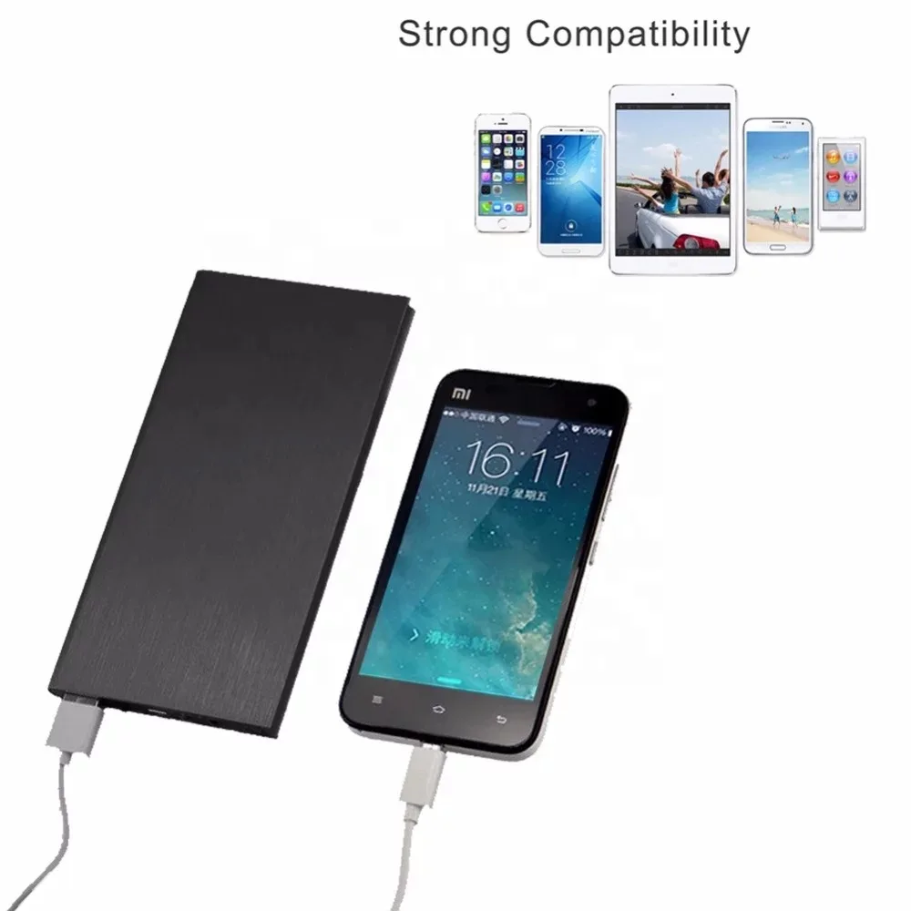 Aluminum Alloy Power Bank 10000mah 20000mah Power Bank For All iPhone Phones Power Bank Charger