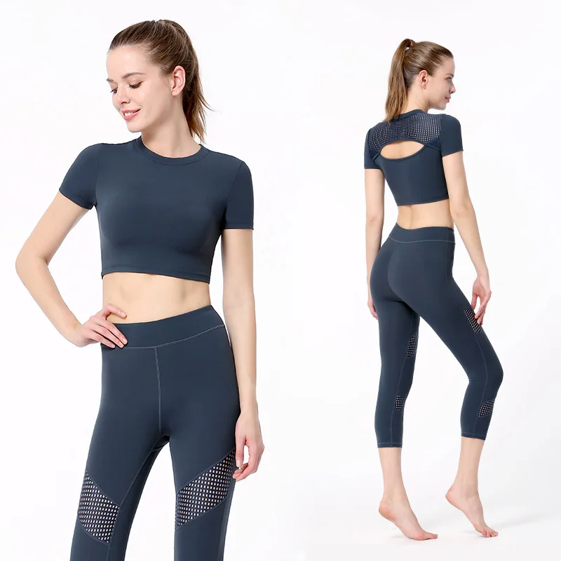 

Women sport suit bra + leggings fitness clothing yoga set woman gym running athletic yoga suit