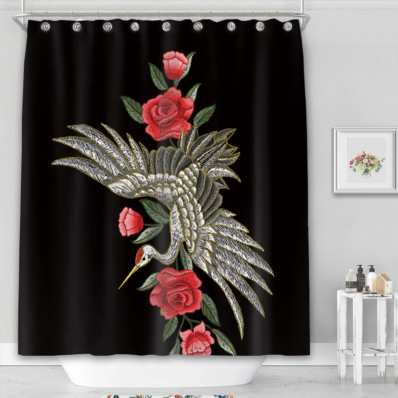 

New Arrival Custom Floral Flower Shower Curtain