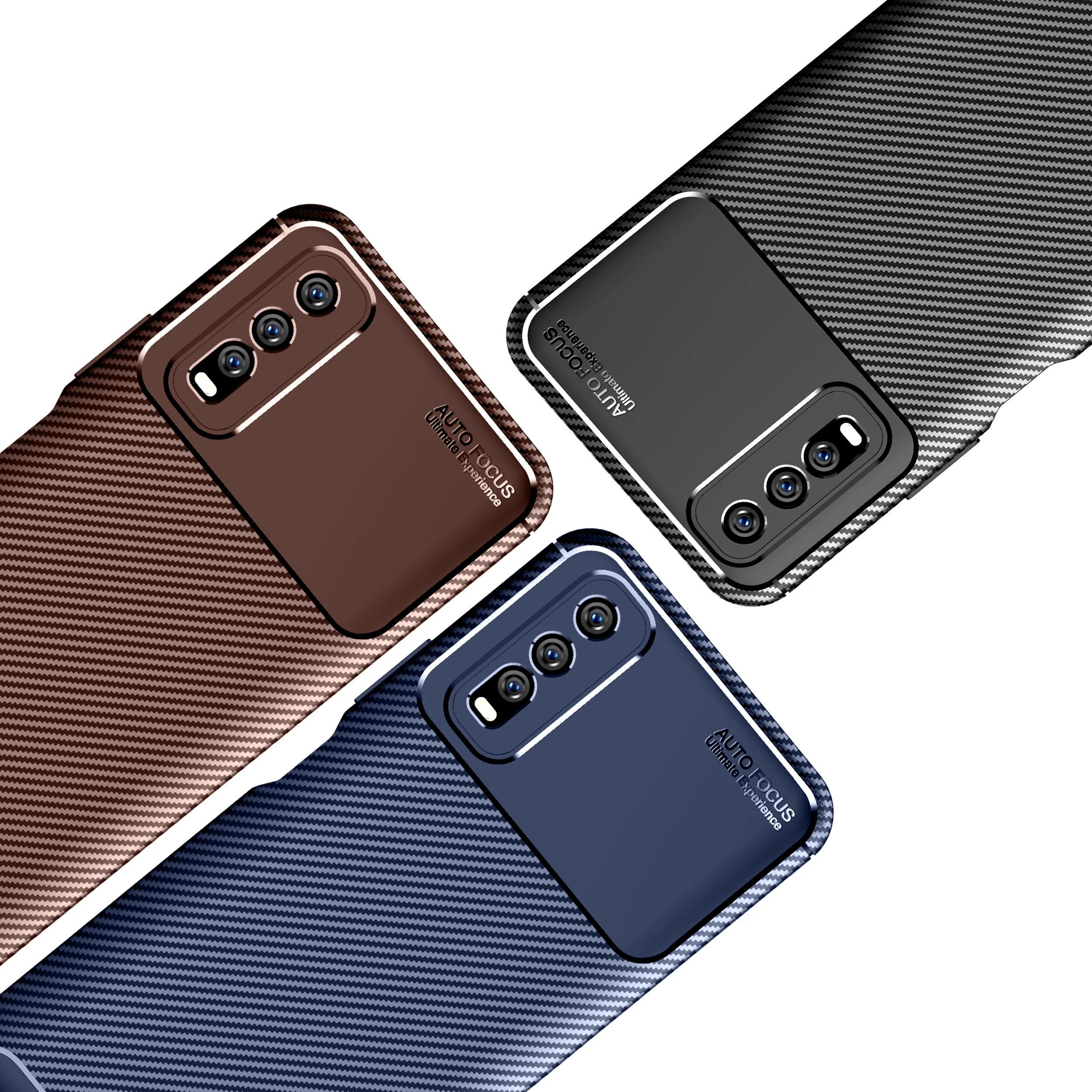 

New prodect Shockproof Carbon Fiber Soft Tpu Protective Cell Phone Case For VIVO Y70s Y50 V19 Z6 s6 IQOO3 X27 Beetle cover