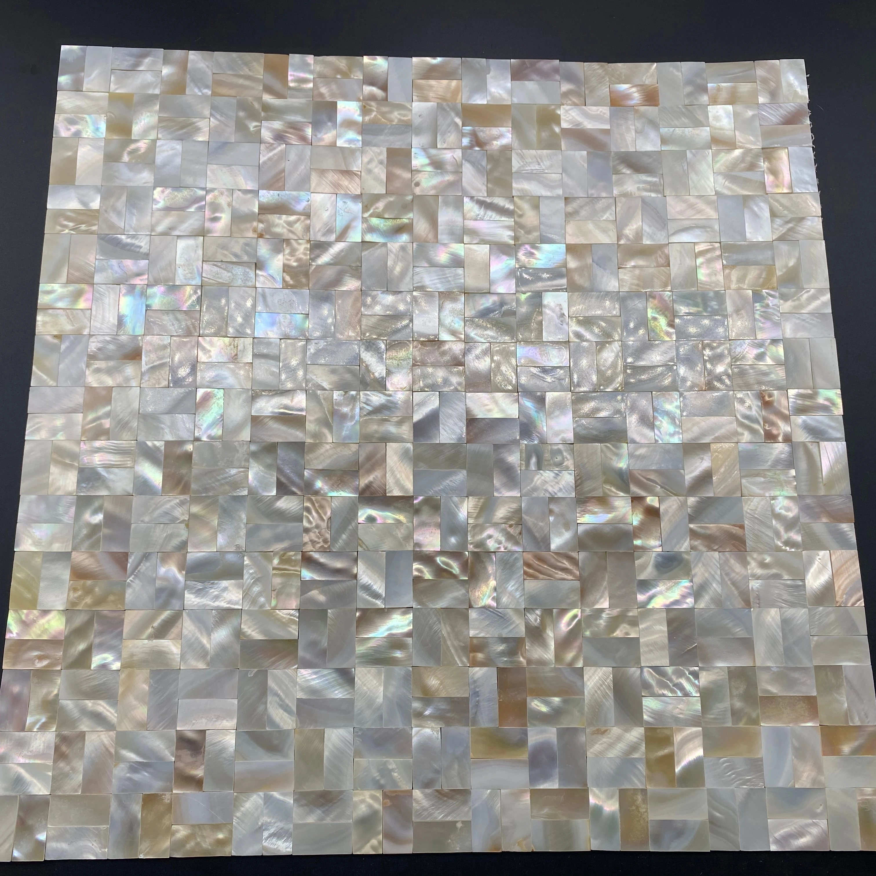 

brick style white lip mother of pearl sea shell mosaic tile