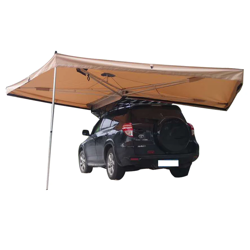 

Good Quality Sturdy Retractable Canvas 4WD SUV Outdoor Shelter Tent Camping Car 270 Awning for Travel