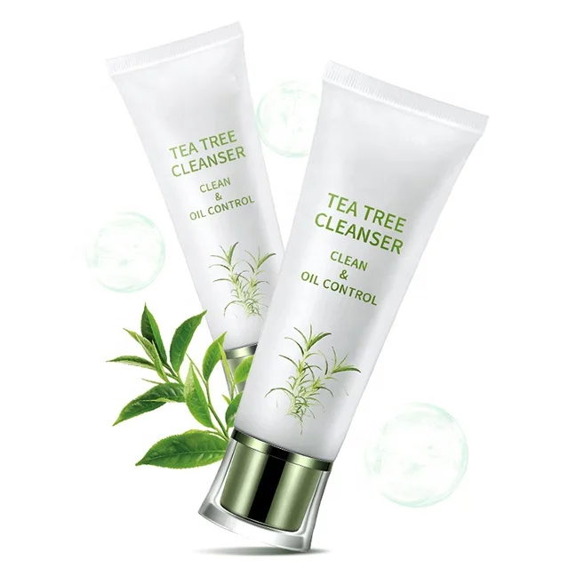 

Private Label Vegan Green Tea Tree Moisturizing Cleansing acne Face Wash Facial Cleanser for Dry Skin