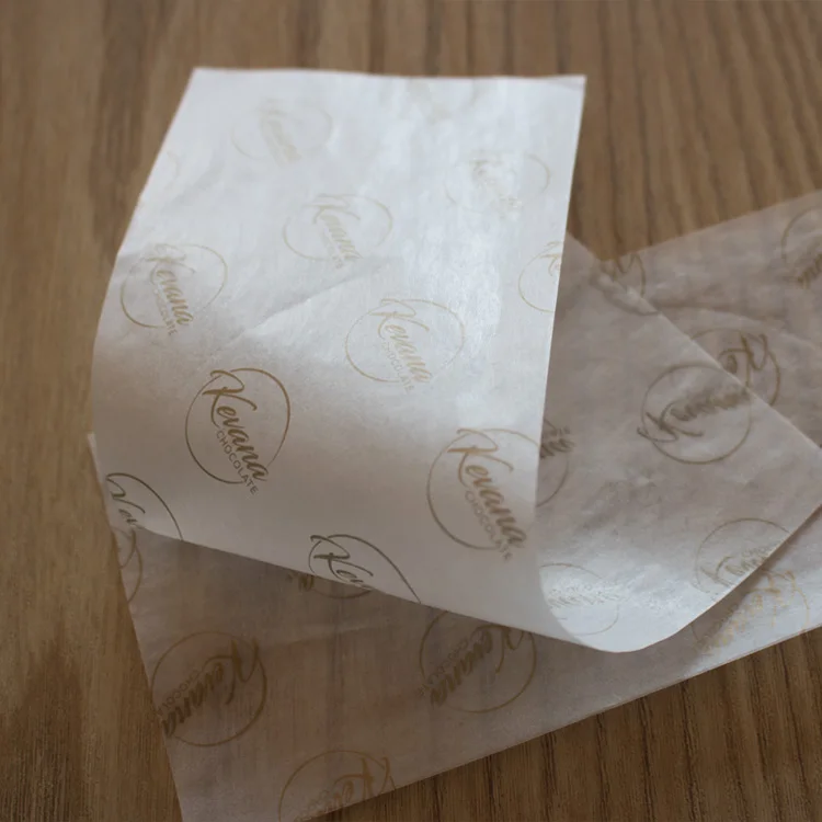 Custom Made Design Recycled Wax Food Grade Chocolate Packing Tissue