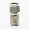 SS304 stainless steel 321 double ferrule ZG3/8'' male threaded 10mm od compression tube fittings for connecting pipe