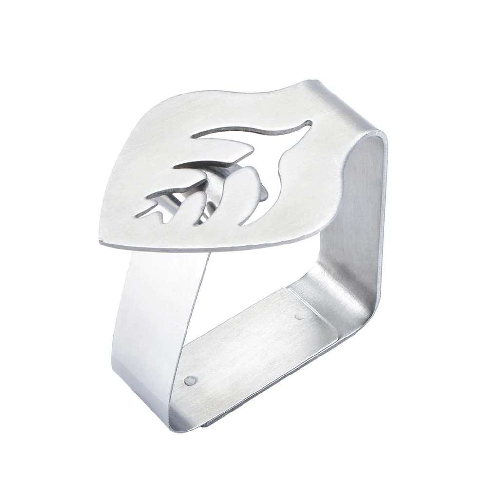 

Leaf Design Stainless Steel Table Cover Clamp Cloth Holders Tablecloth Clips for Home Picnic BBQ Wedding, Silver