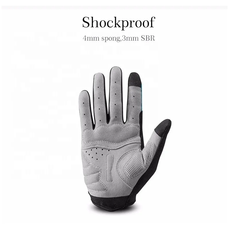 
Hot selling Breathable Mesh Full Gym Gloves OEM Finger Gel Pad Touch Screen Cycling Motorcycle Riding Bike Bicycle Sport Gloves 
