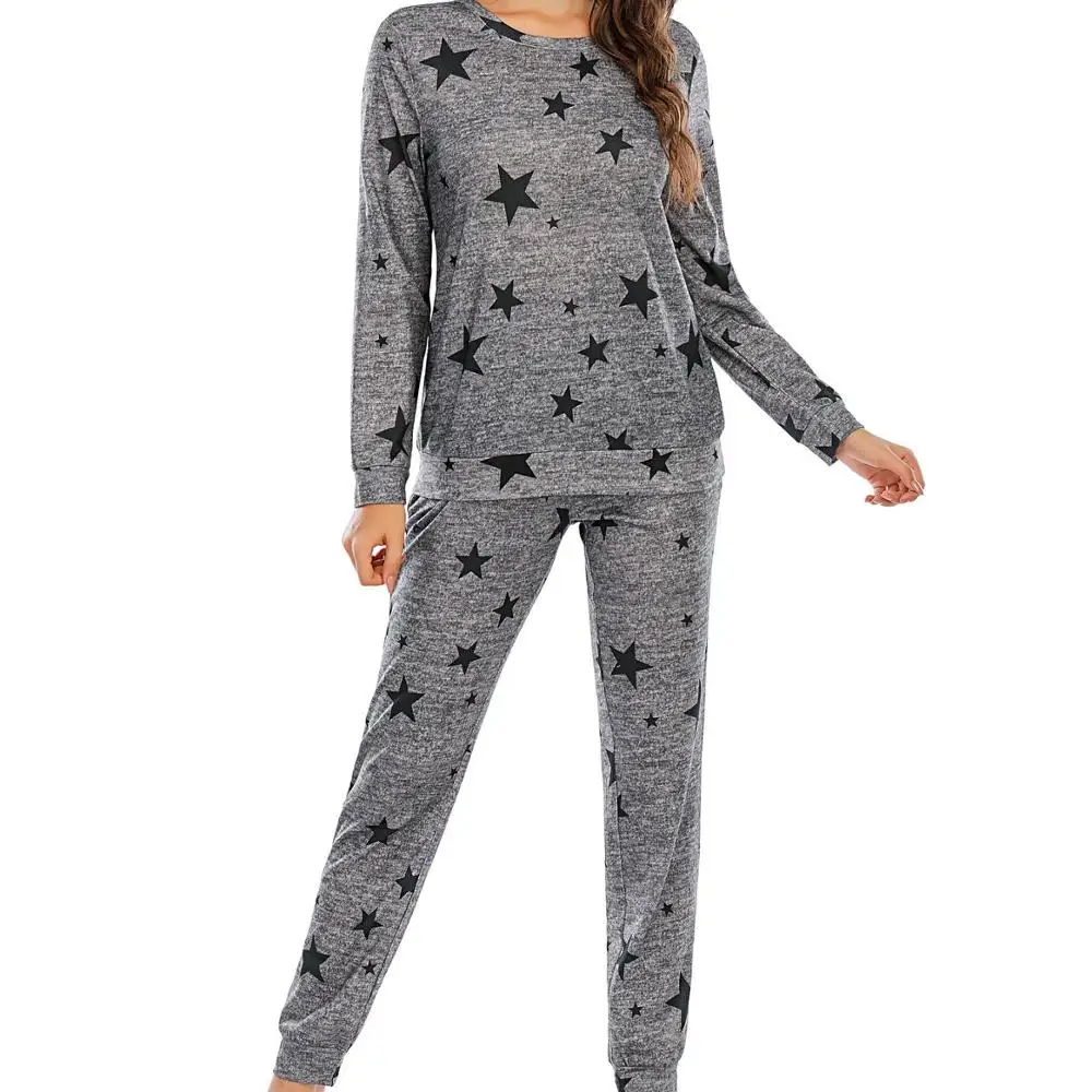 

Fashion Sleepwear High Quality New Cute Nighty Wholesale One Set Chinese Long Sleeve Women Pajamas