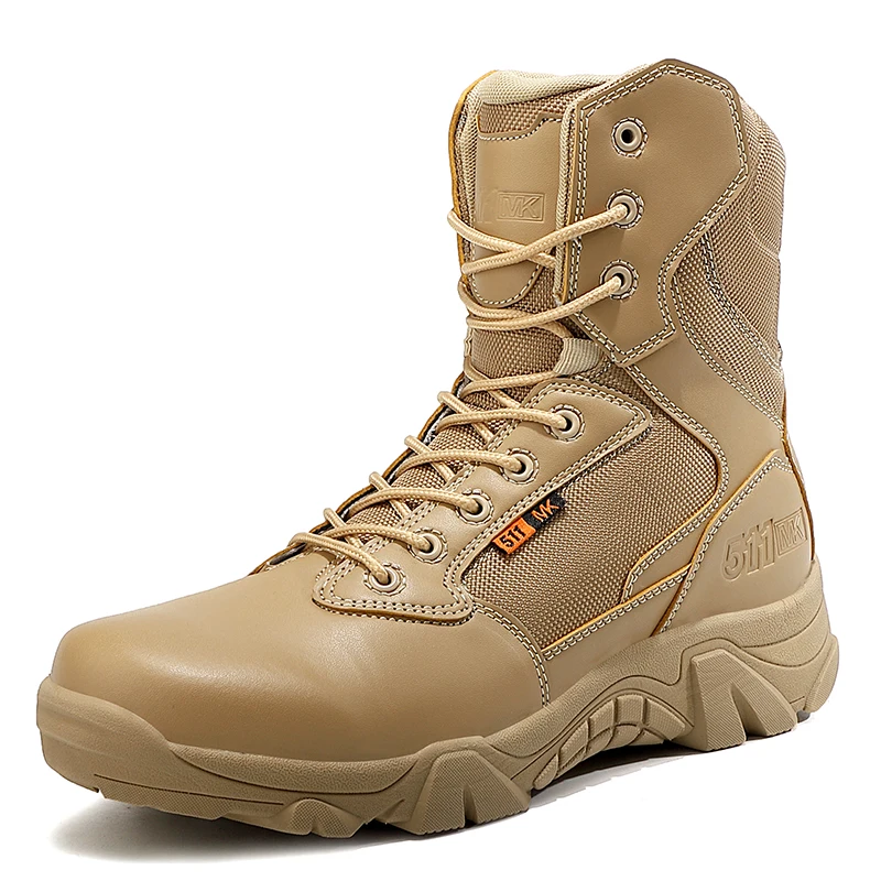 

Mens Faux Leather Army Boots Military Good Quality Waterproof Jungle Boots Outdoor Plus Size