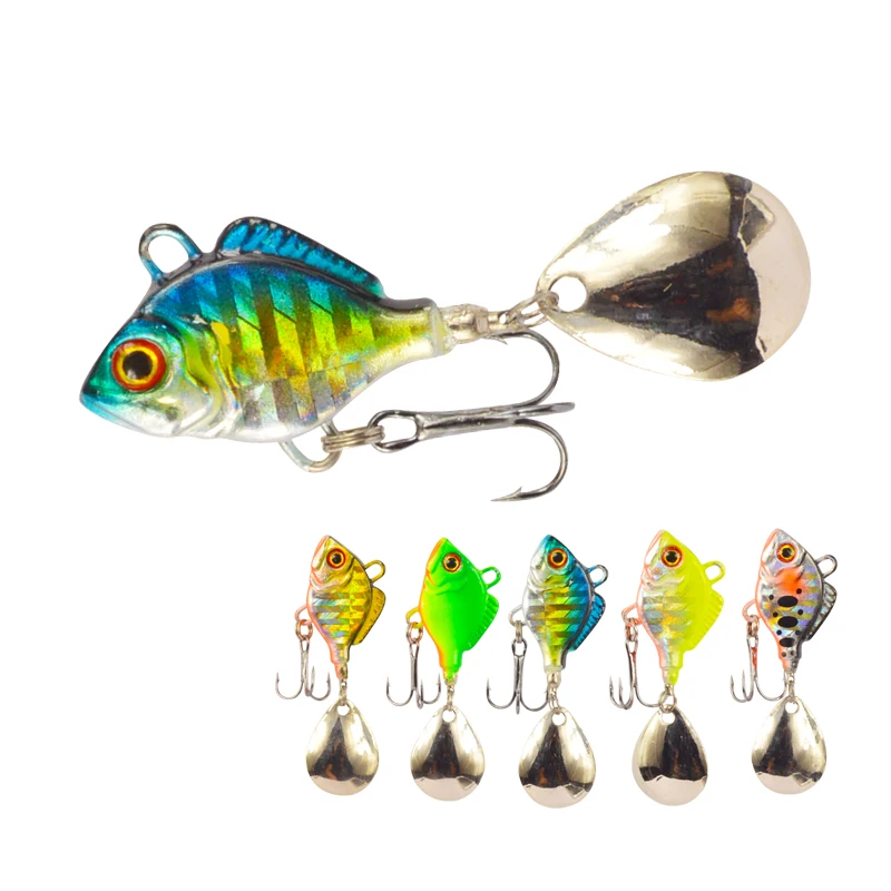 

Metal Mini VIB Lure With Spoon Fishing Baits 19.5g 3.5cm Crankbait Wobblers Spinner Hard Lures Swimbait Tackle, 5 colors