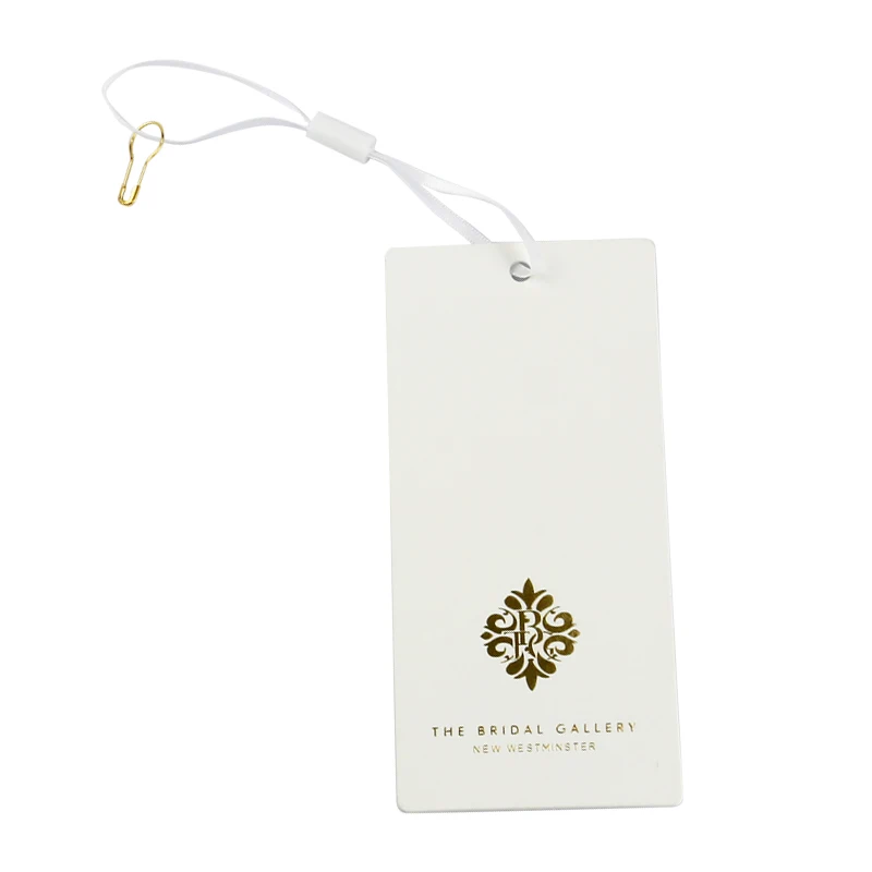 

Wholesale  Printed Logo Embossed Garment Paper Hang Tags, Customized