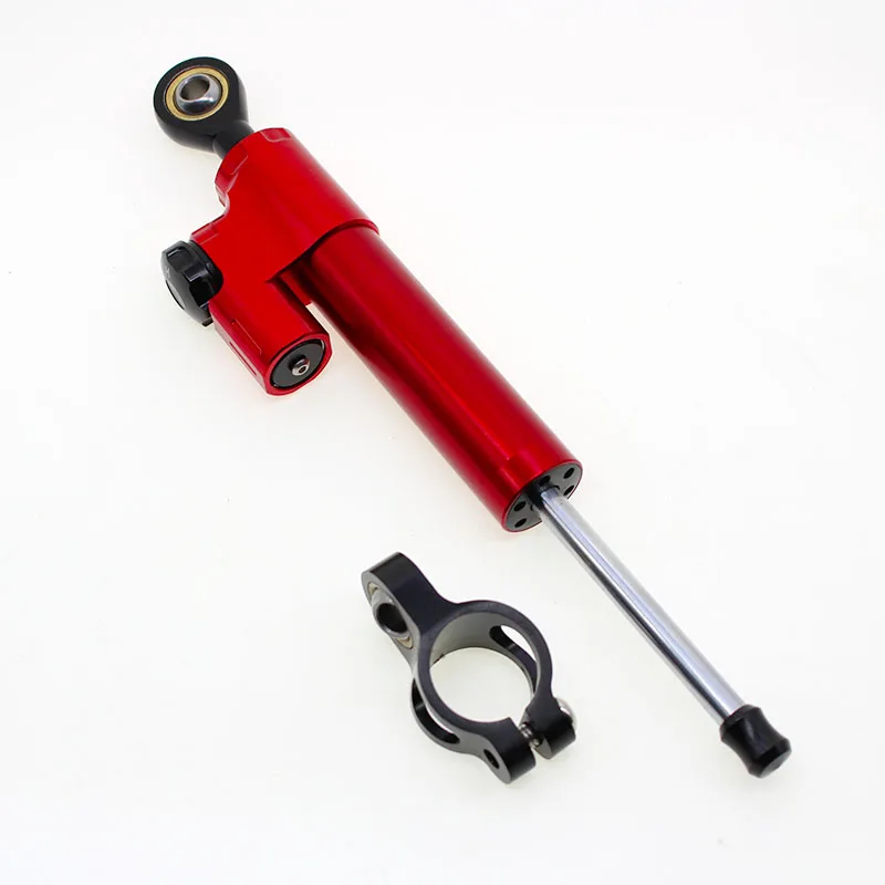 

Red black adjuster Universal Stabilizer Linear Reversed Safety Control CNC Adjustable Motorcycle Steering Damper