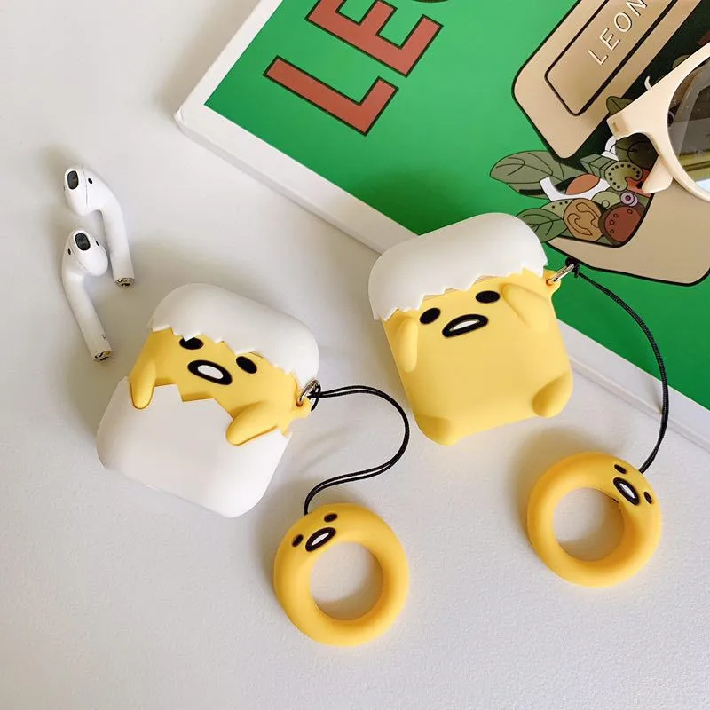 

Funny Cute Cartoon Soft Silicone Funda Protective Case Cover Coque for Airpods 2 for Apple Airpod 1 2