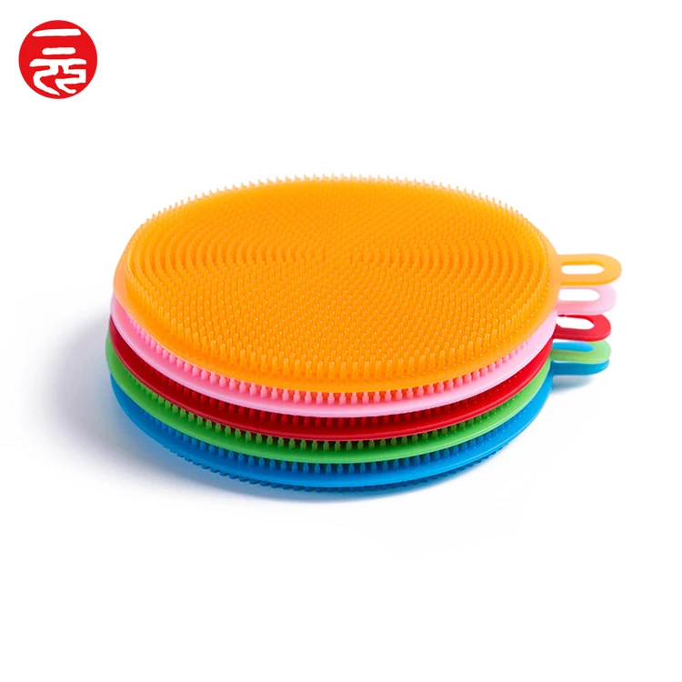 

Kitchen household multifunctional silicone dishwashing brush