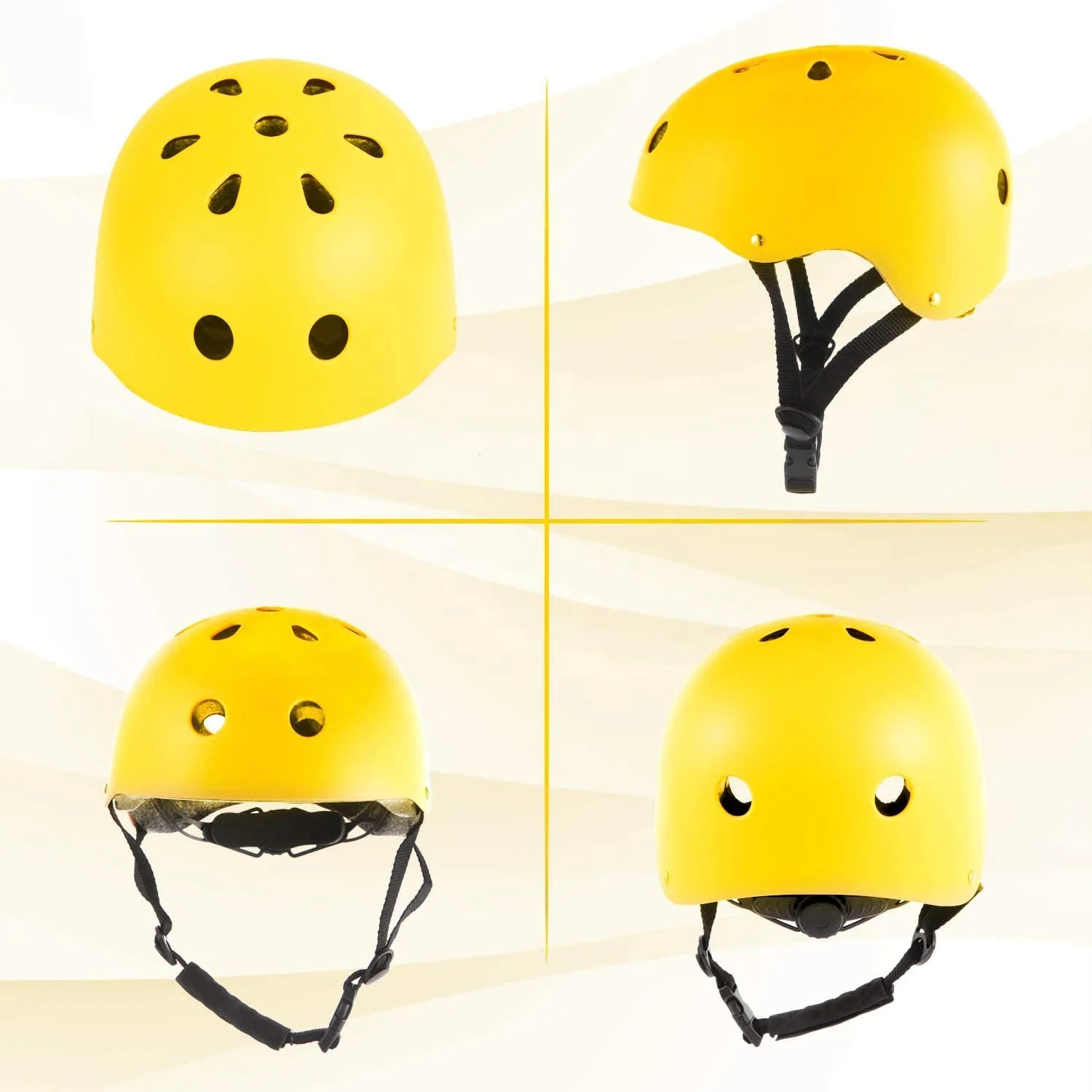 

Sweet Protection Skateboard Road Bike Helmets, Protective Helmet New Design Helmet Children, Mountain Rock Climbing Helmet, Yellow