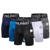 

Pockets athletic booty compression jogger workout sports cycling swim beach running custom boxer sweat gym biker shorts men