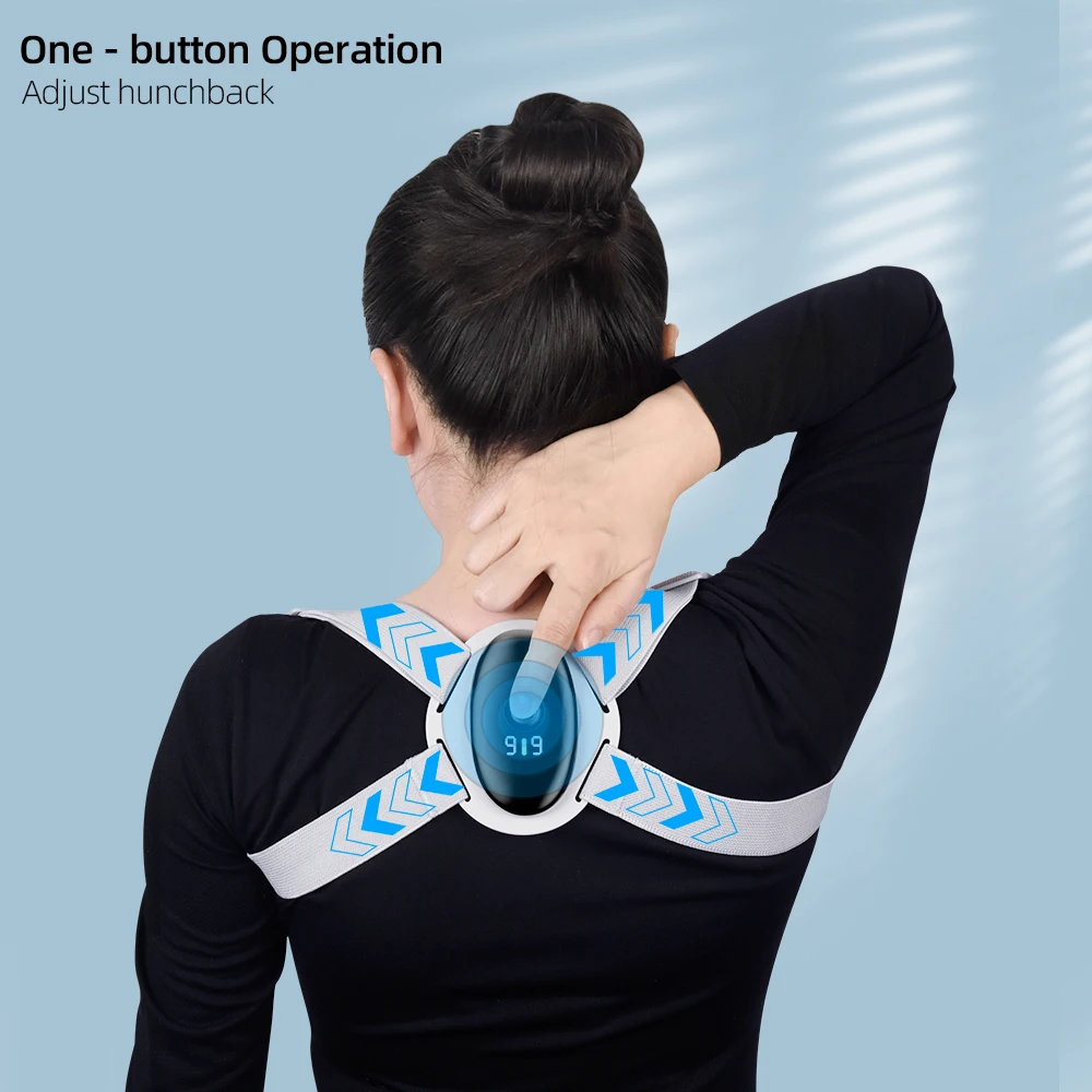 

Adjustable electronic universal sitting back brace posture fixer reminder corrector belt posture corrector