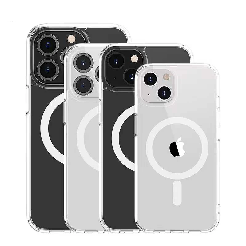 

Wholesale phone cover for iPhone 8-13 Pro max transparent magsafe silicone case for iPhone 13 case magsafe