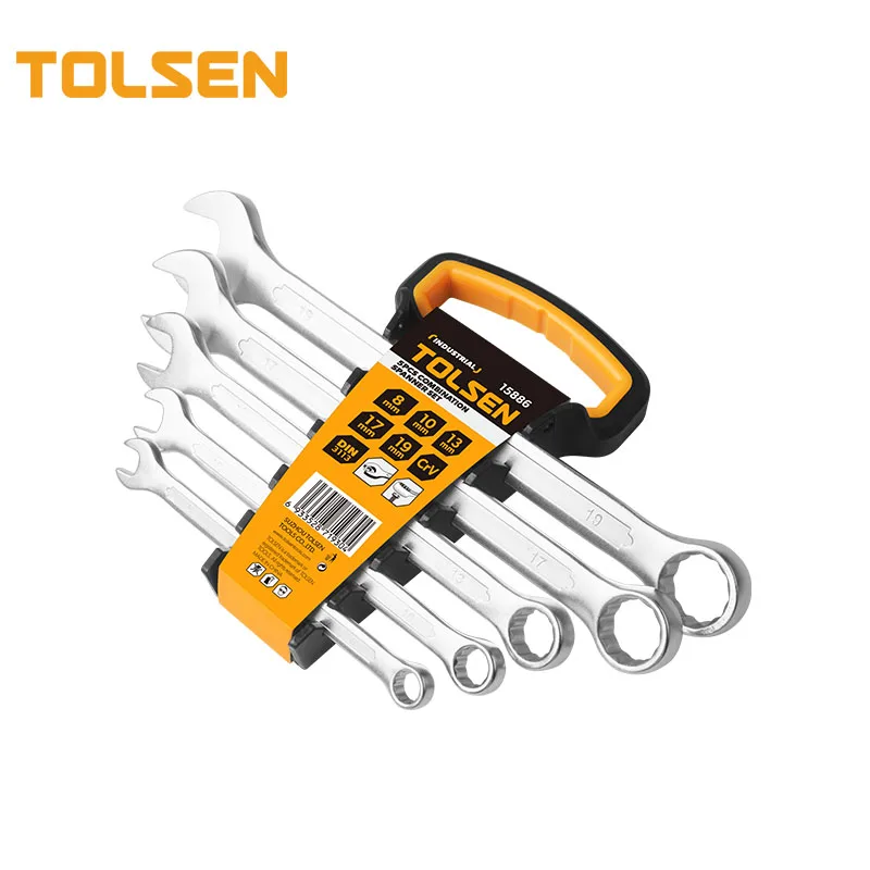 

TOLSEN 15886 5pcs Wrench Combination Tools Spanner Set