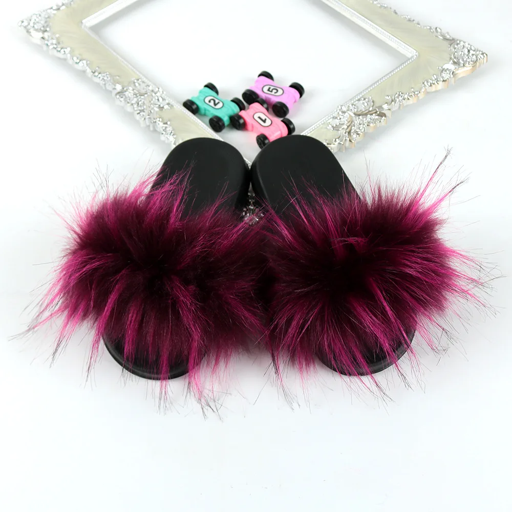 

Wholesale New Style Fashion Kids Slippers Indoor Home Non-Slip Fur Slipper