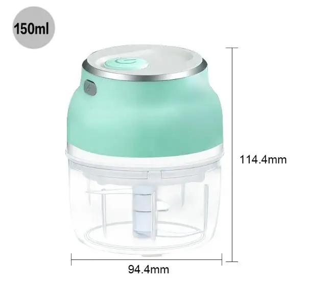 

Electric Mini Kitchen Mixer Processor Kitchen Food Chopper  Electric Meat Food Chopper Machine, White + green