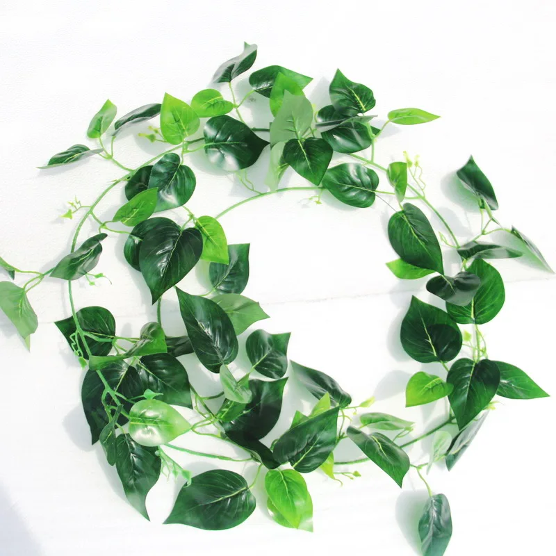 

Artificial Ivy Leaf Plants Garland Fake Hanging Leaves Green for Wedding Party Garden Outdoor Greenery Wall Decoration