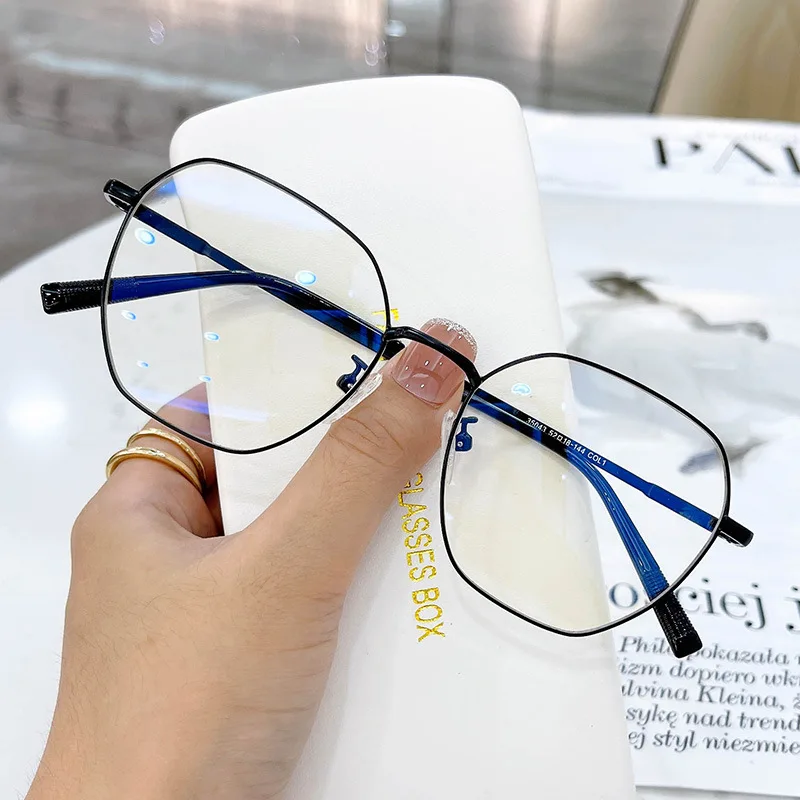

DL GLASSES new design anti blue light metal frame eyeglasses vintage polygon colorful sunglasses for women men unisex 2022