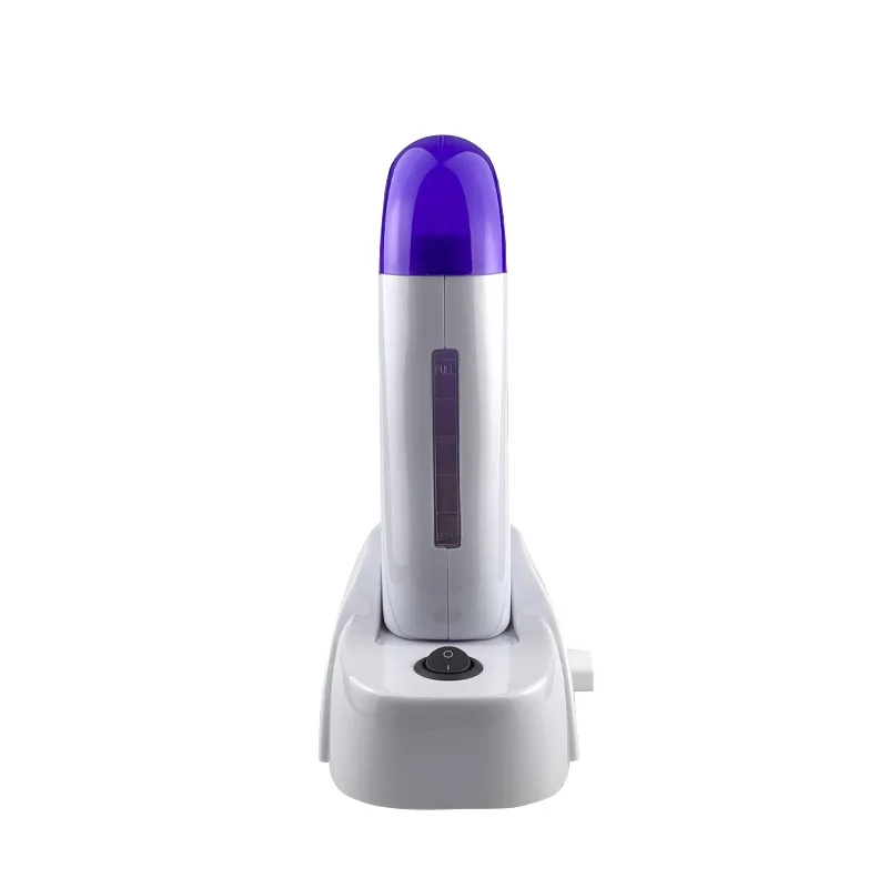 

Wax heater depilating machine on depilating roll in beauty parlor