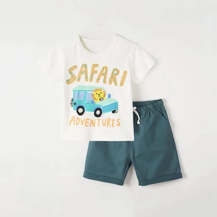 

Summer Kids printing Clothing Set Costume Children's Boutique Clothing Outfits Short-Length Casual Toddler Boys Clothes