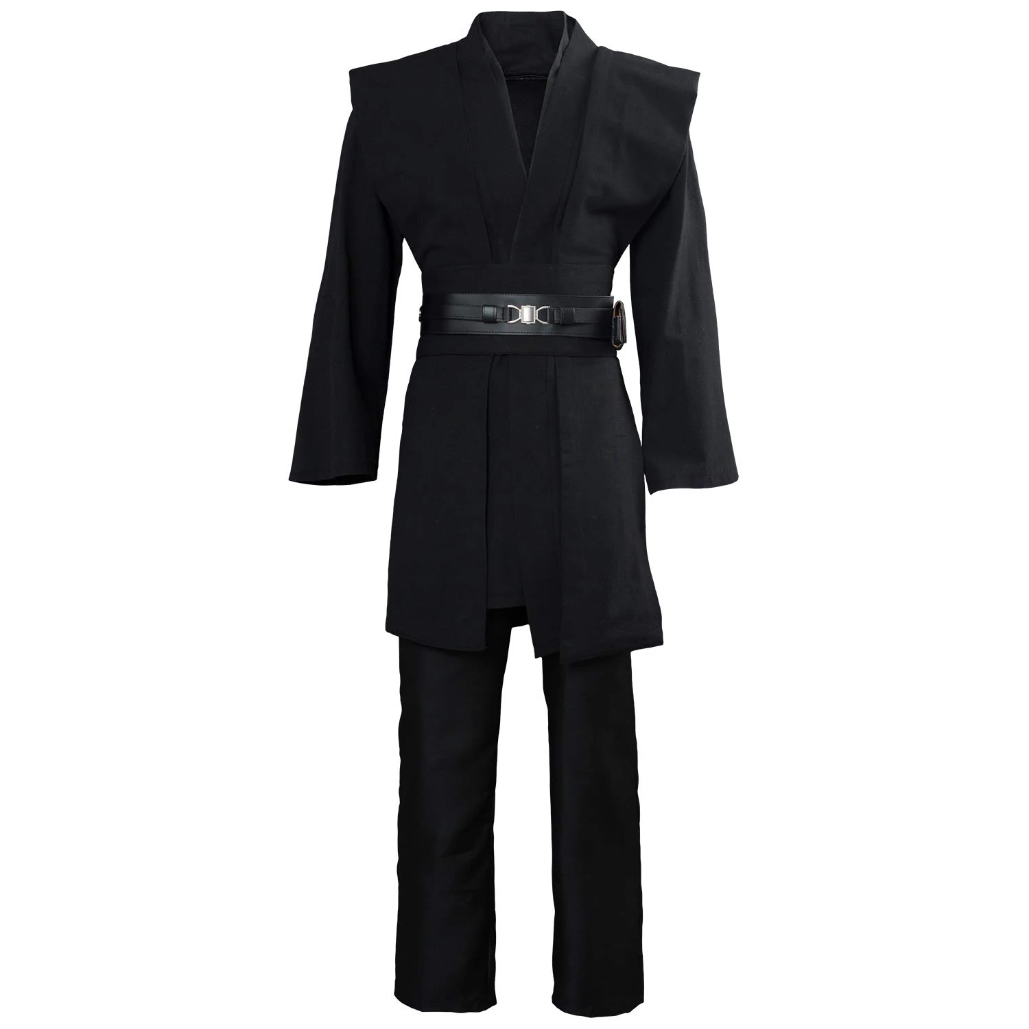 

2021 Movies Starwar Theme Adult Outfit for Jedi Costume Luke Skywalker Uniform Black Version Outfit, Photo