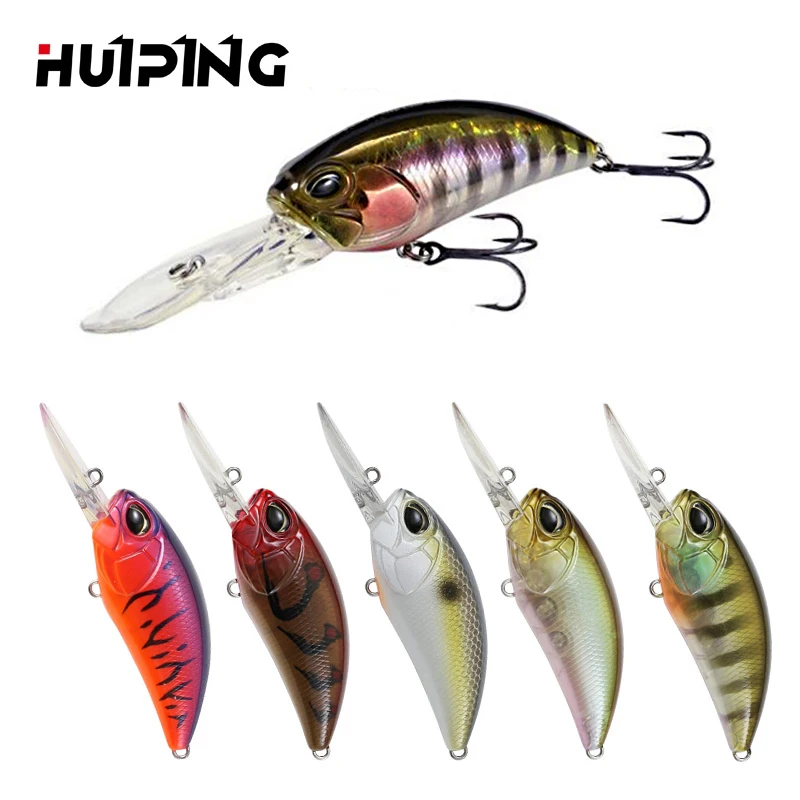 

HUIPING Wholesale topwater Crankbait Hard Artificial Bait 16g 87mm Plastic Floating Lures Bass Trout Fishing Crank Lures 9065, 7colors