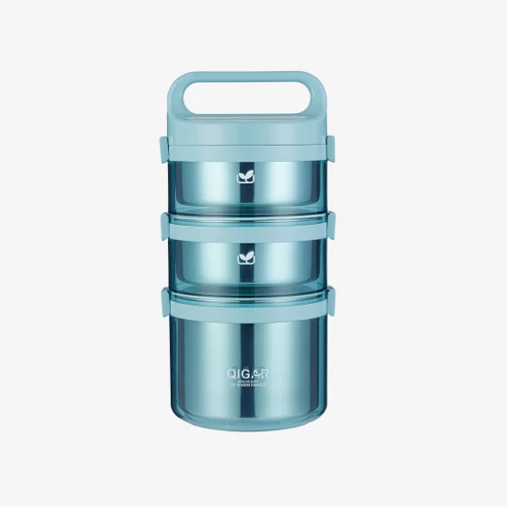 

Stainless steel bento box vacuum insulated thermal food lunch boxes multi-layer portable tiffin box