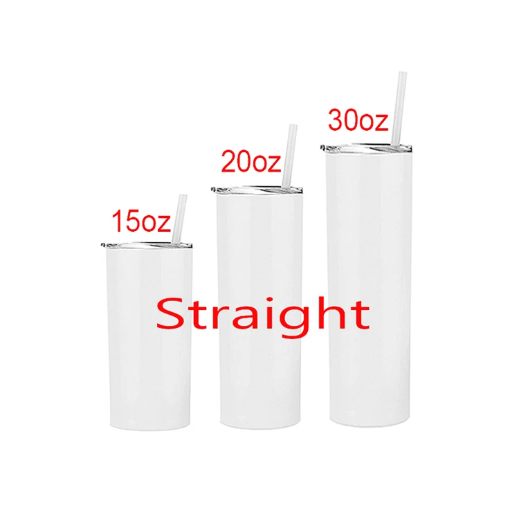 

stainless steel blank sublimation tumbler double walled vacuum insulated straight skinny tumbler sublimation blank
